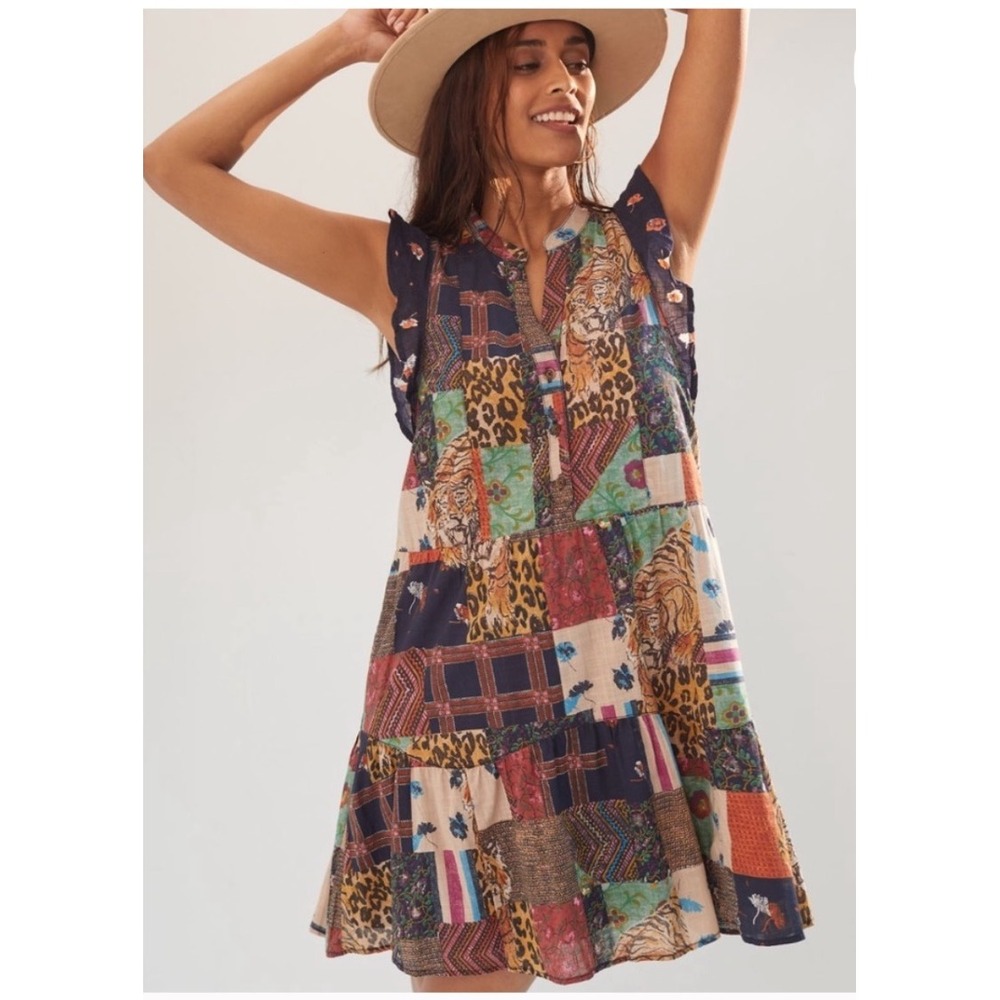 Pilcro Henley Patchwork Mini
Dress Size XS